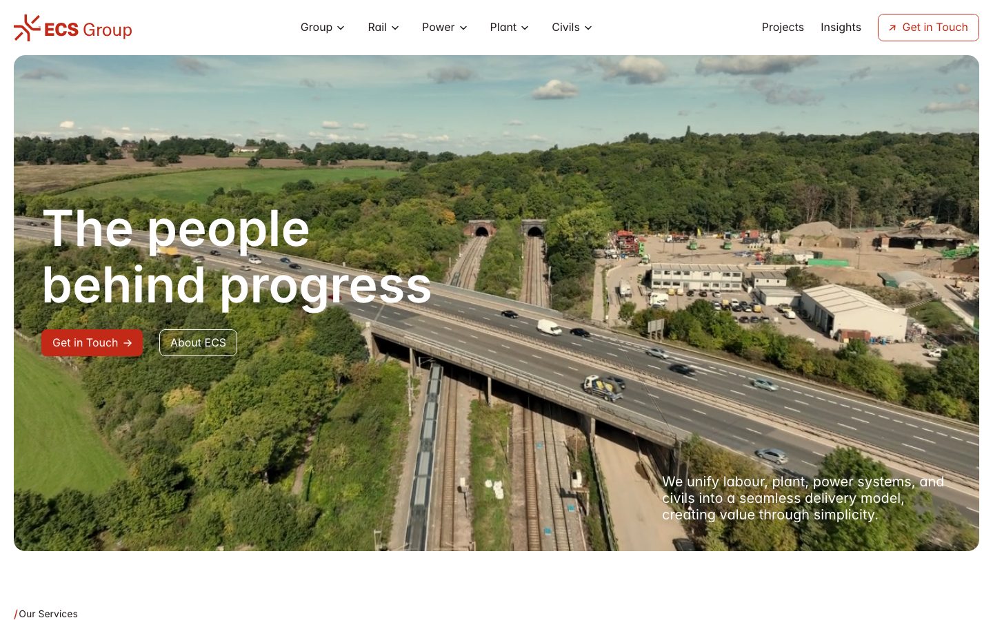 ECS Group homepage