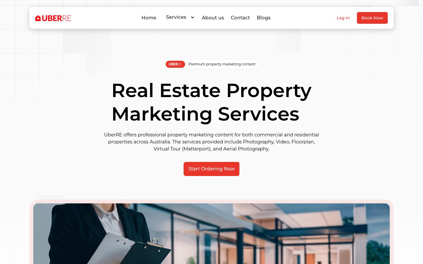 UberRE homepage